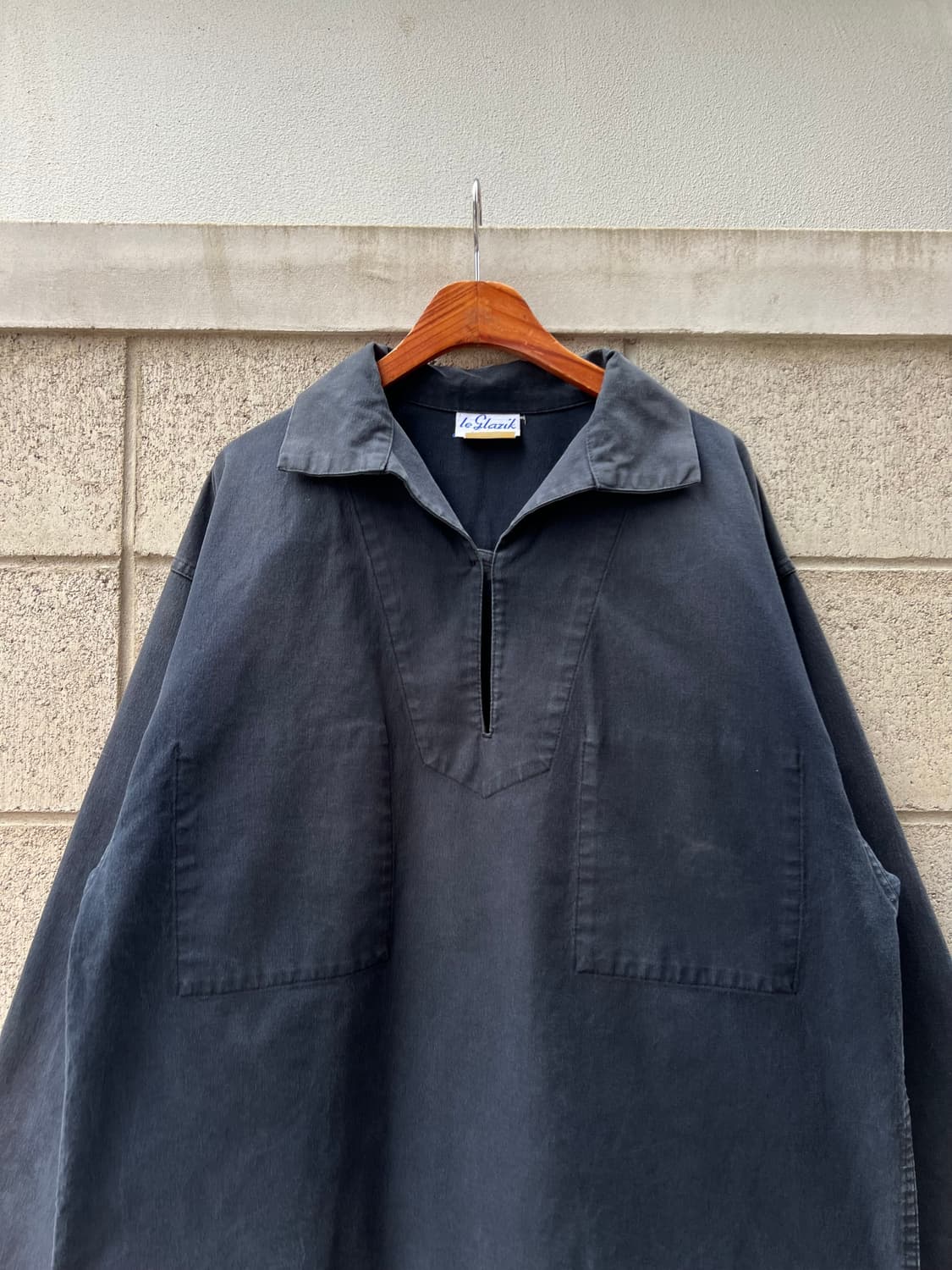 FRENCH FADED FISHERMAN 블랙프렌치워크스목자켓 상품이미지6