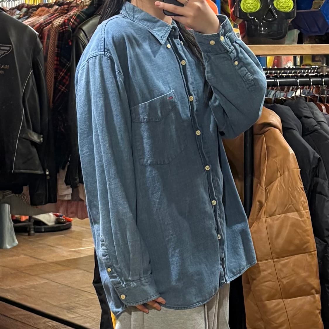 [HI] Carhartt 칼하트 긴팔셔츠 블루 상품이미지4