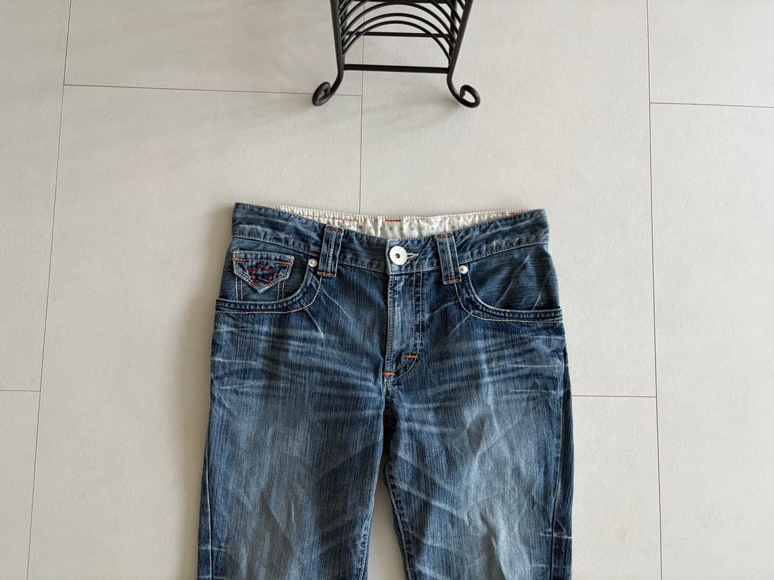 edwin) vintage wash straight jeans 상품이미지6