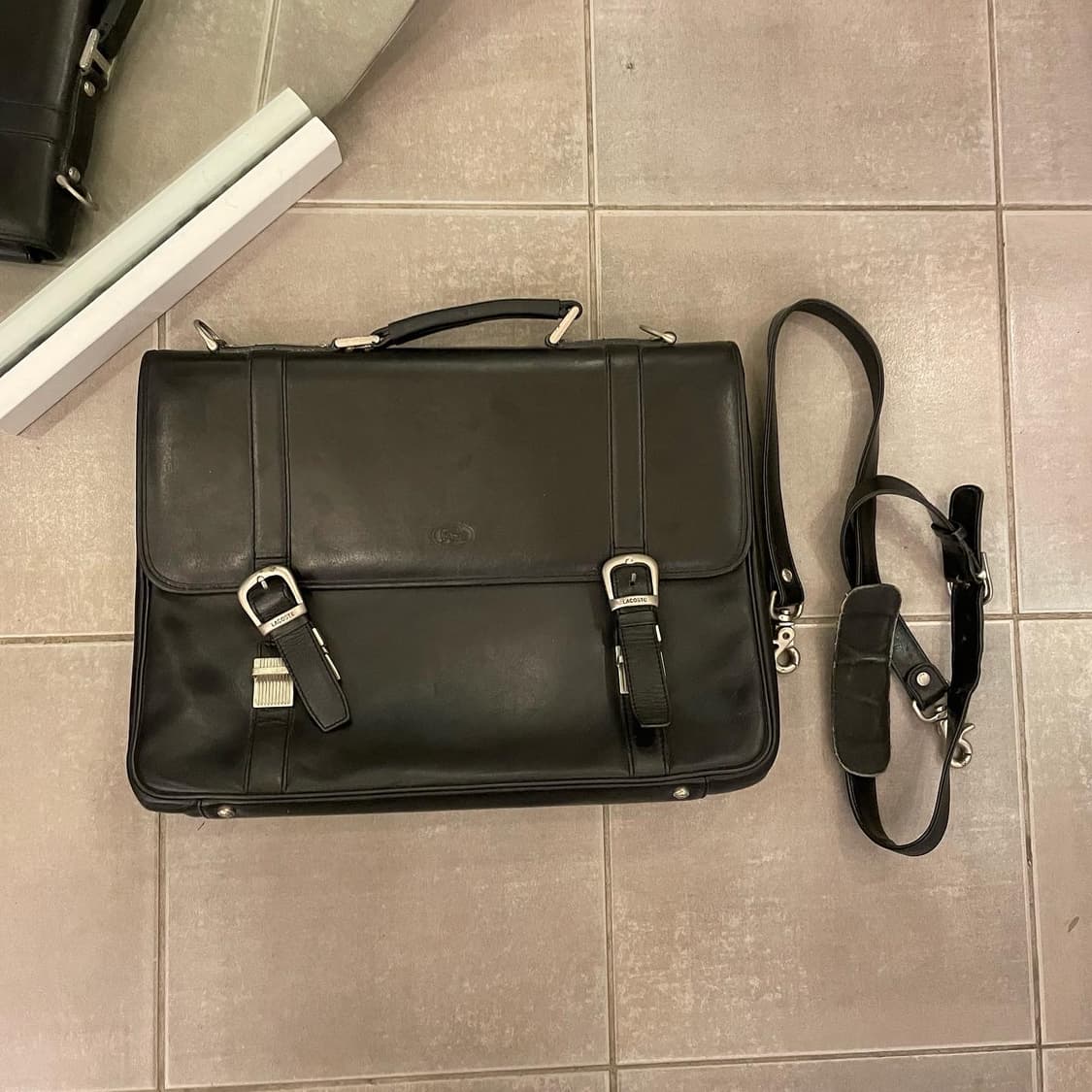 라코스테 레더 서류가방 상품이미지1