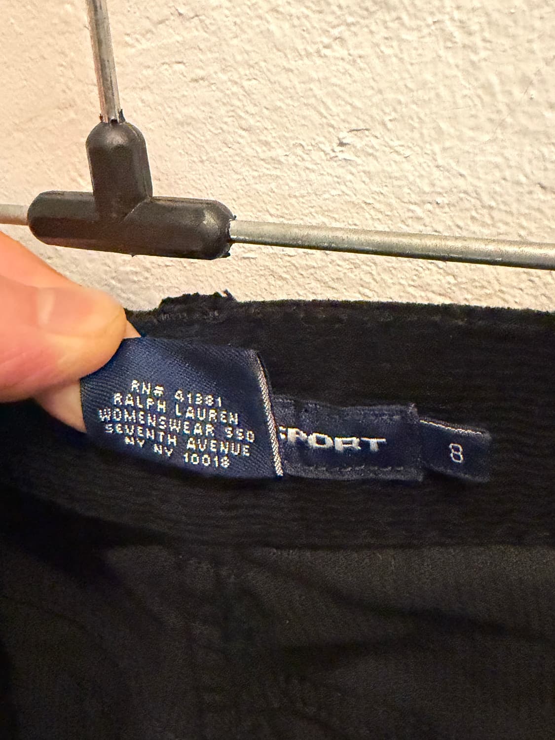 Ralph Lauren Sport 코듀로이 블랙 진 32 상품이미지5