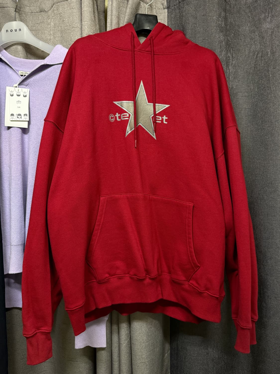 테켓 us후드 버건디 L사이즈 상품이미지1