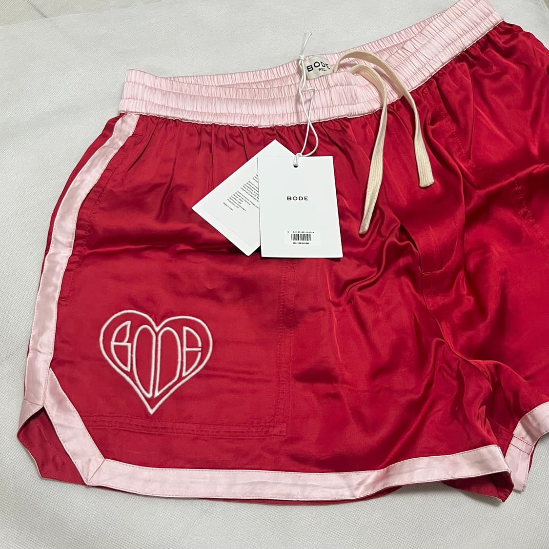 [M]보디 BODE Heart Deco Gym 쇼츠/레드 상품이미지2