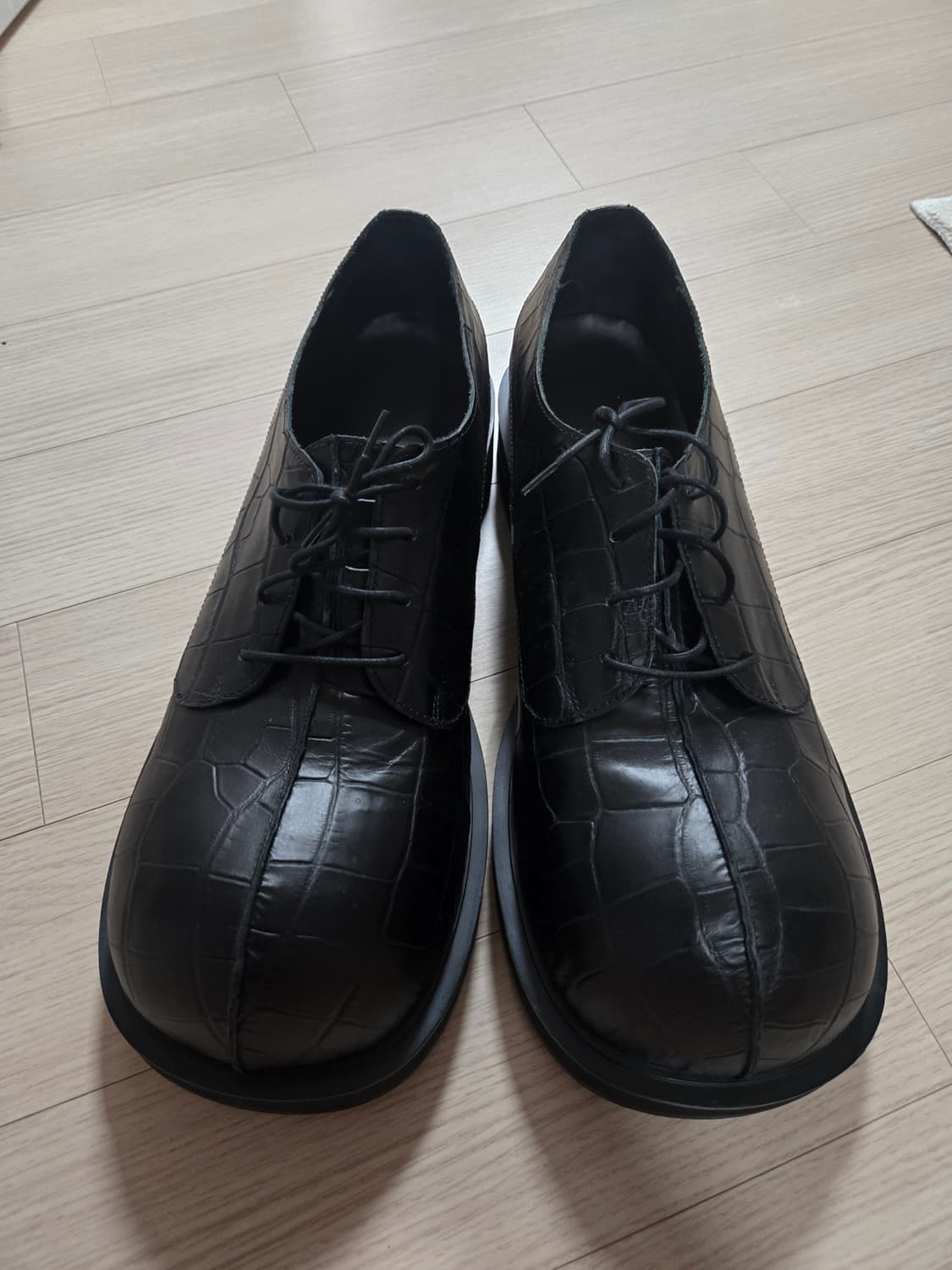 no idea 빅풋 크록 더비 블랙 상품이미지2