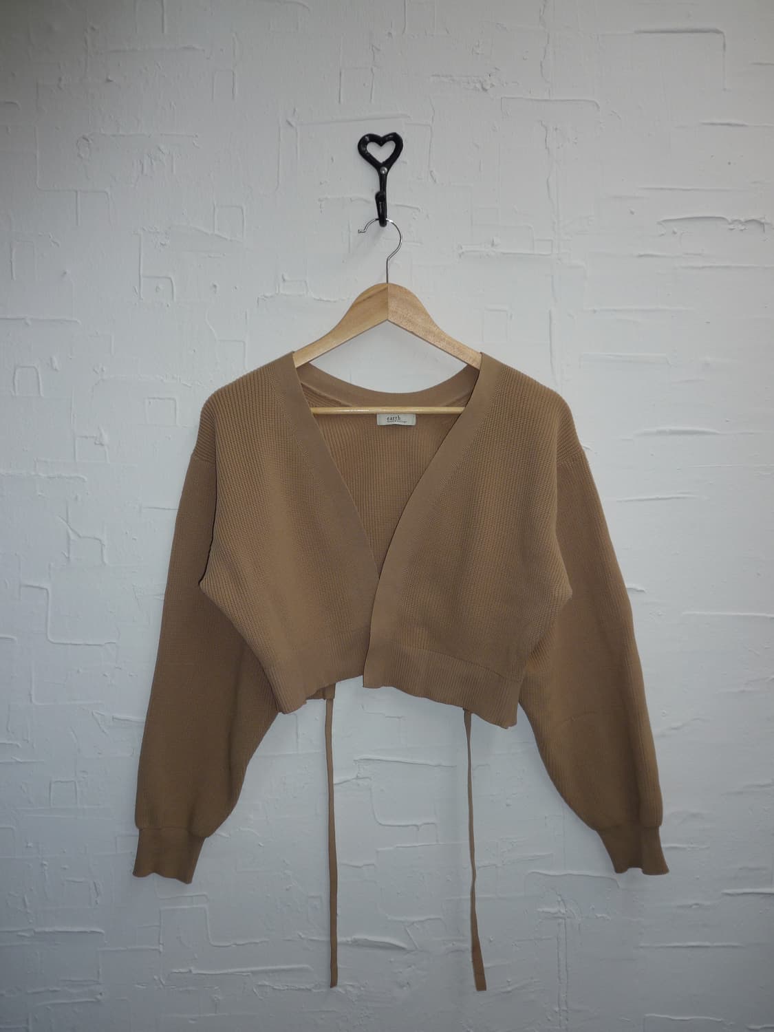 Tied crop cardigan 상품이미지3