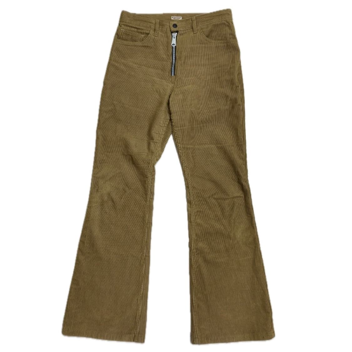 캐피탈 8W 코듀로이 5P 지퍼 랫 플레어 팬츠 베이지 상품이미지1