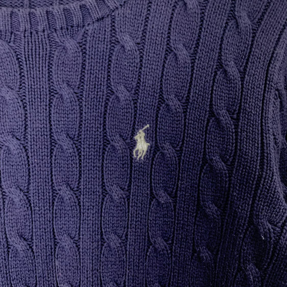 폴로 랄프로렌 네이비 케이블 꽈배기 니트 상품이미지3