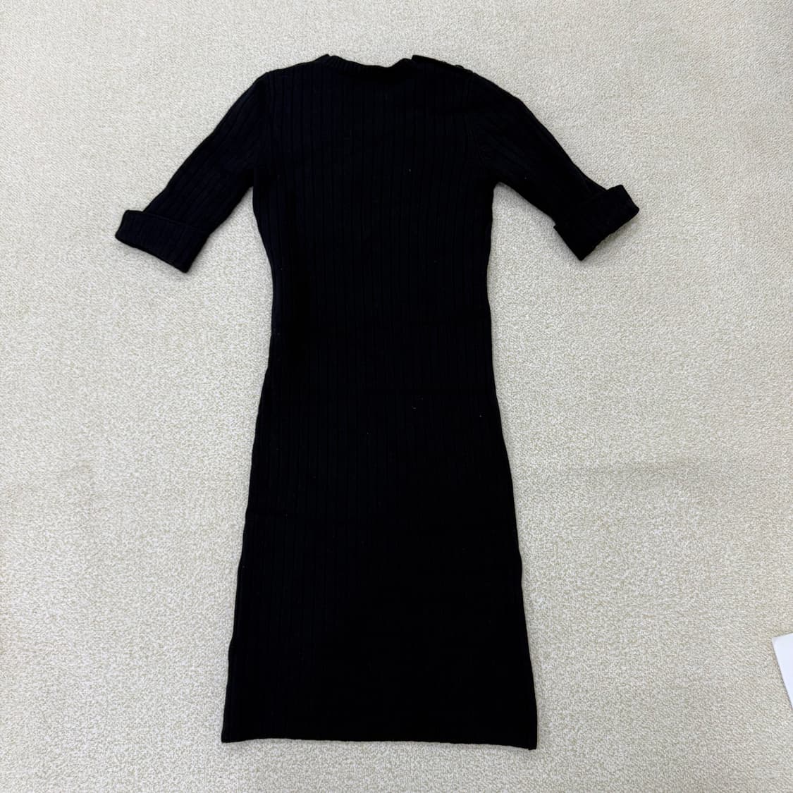 XS 까르뱅 여성 골지 울 니트 원피스 0129T1 상품이미지2