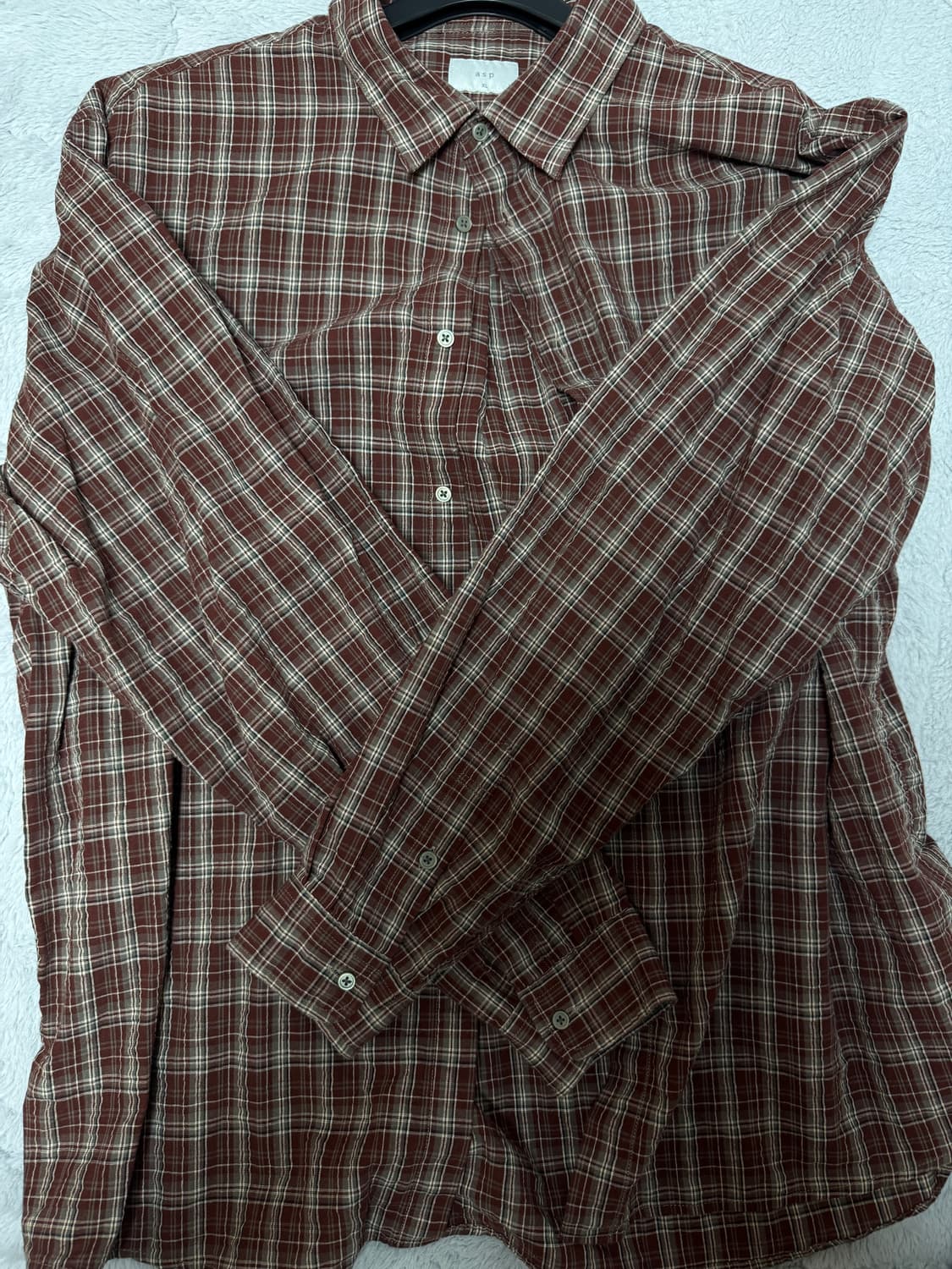 애습 체크셔츠 브릭 XL 상품이미지1