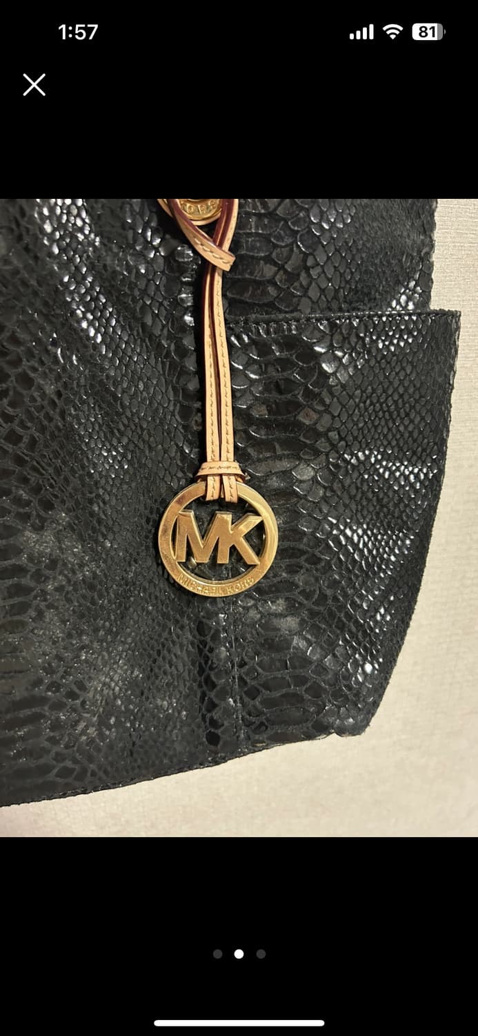 마이클코어스 갸루느낌 스네이크스킨 숄더백 상품이미지2