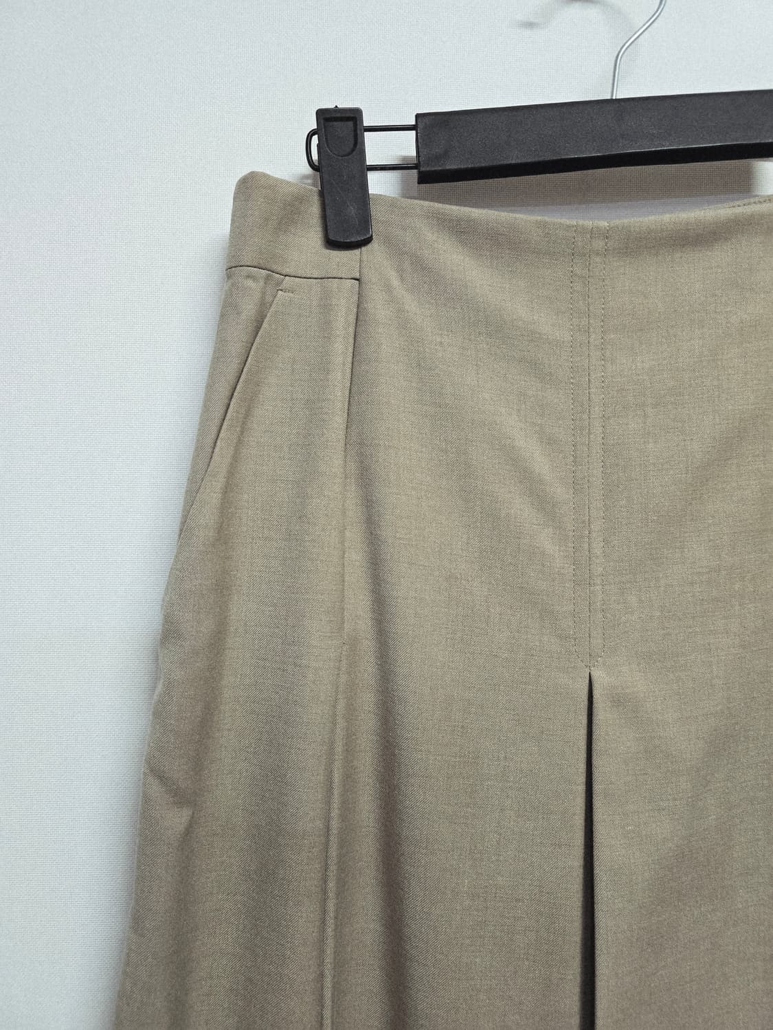 mohan 베이지 플리츠 롱 스커트S 상품이미지2