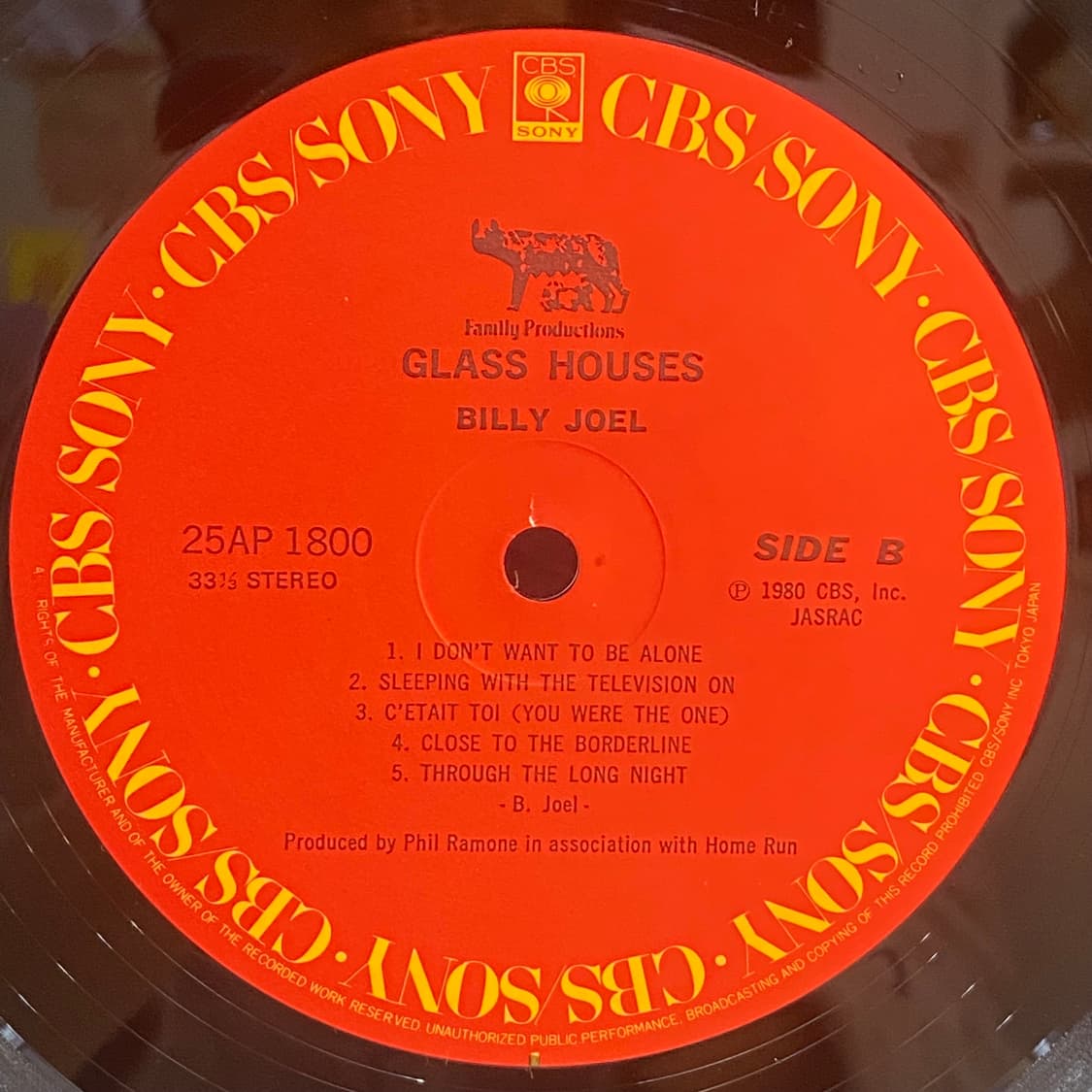 (수입중고LP-팝록) Billy Joel -Glass Houses 상품이미지5