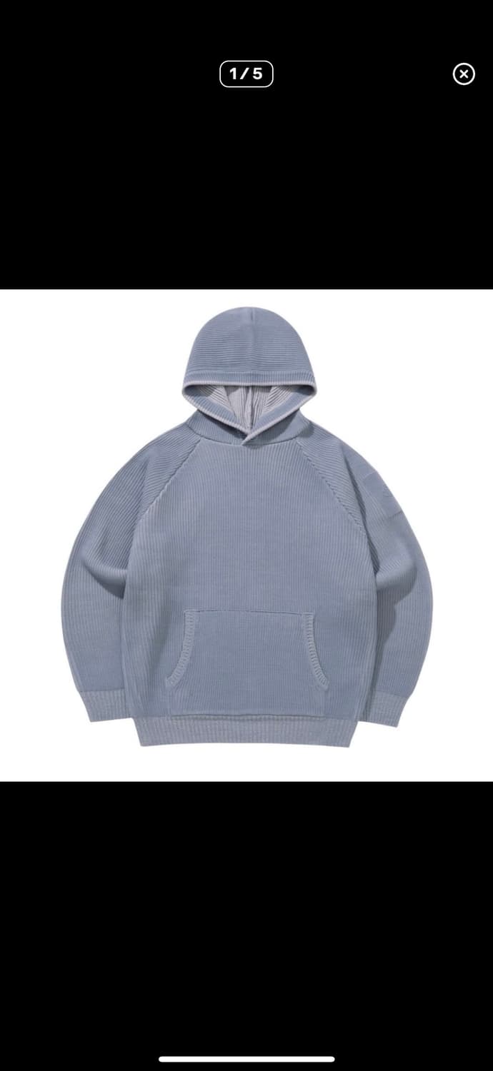 산산기어 후드 니트 23fw - 2 size 상품이미지1