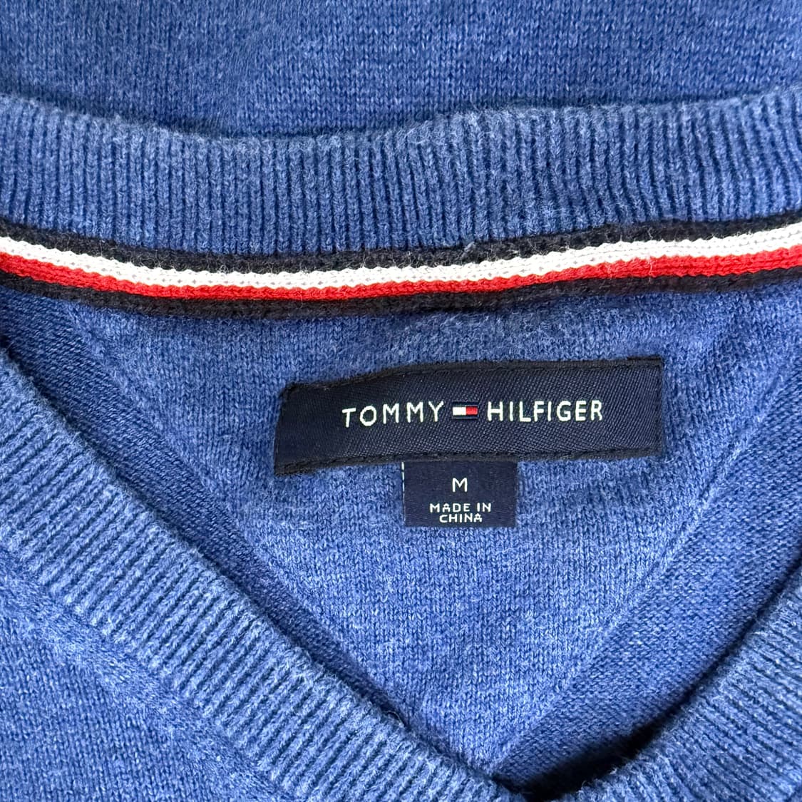 M 타미힐피거 코튼 브이넥 니트 0123T1 상품이미지3
