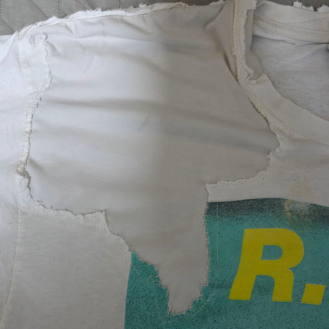 [L] 90s R.E.M Monster 몬스터 보로트래쉬드 빈티지 밴드티 상품이미지2