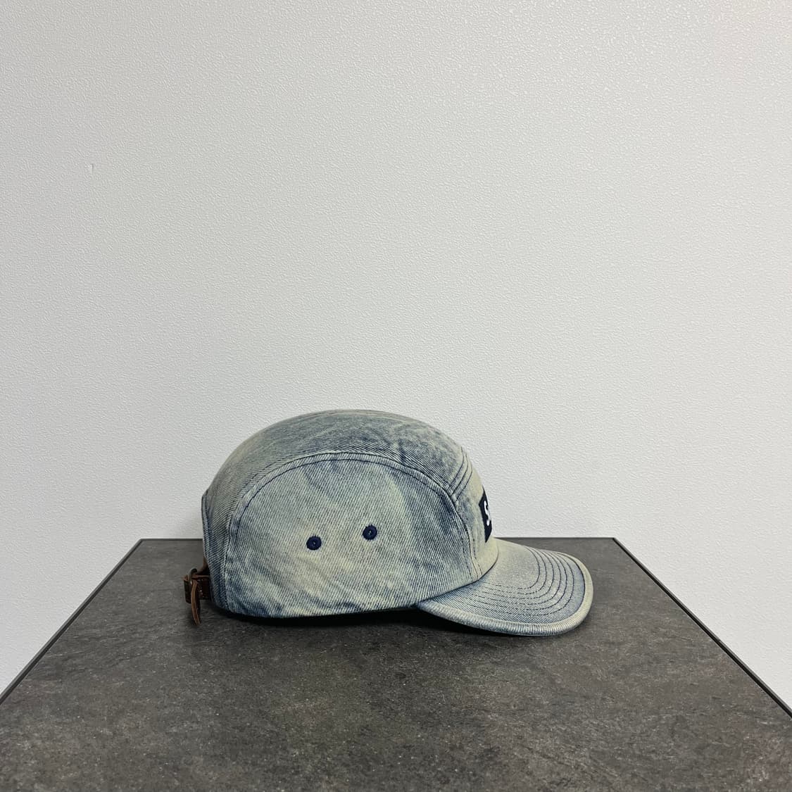 슈프림 24SS 워시드 더티 데님 박스로고 캠프캡 모자 상품이미지2