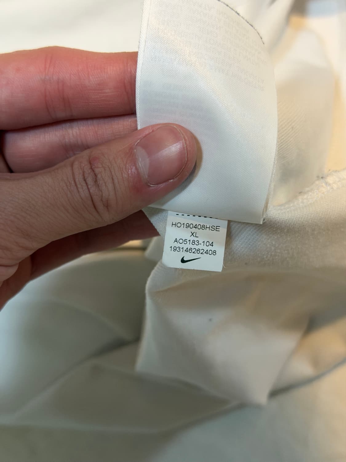 나이키 19-20 파리생제르망 롱슬리브 드릴탑 화이트 상품이미지7