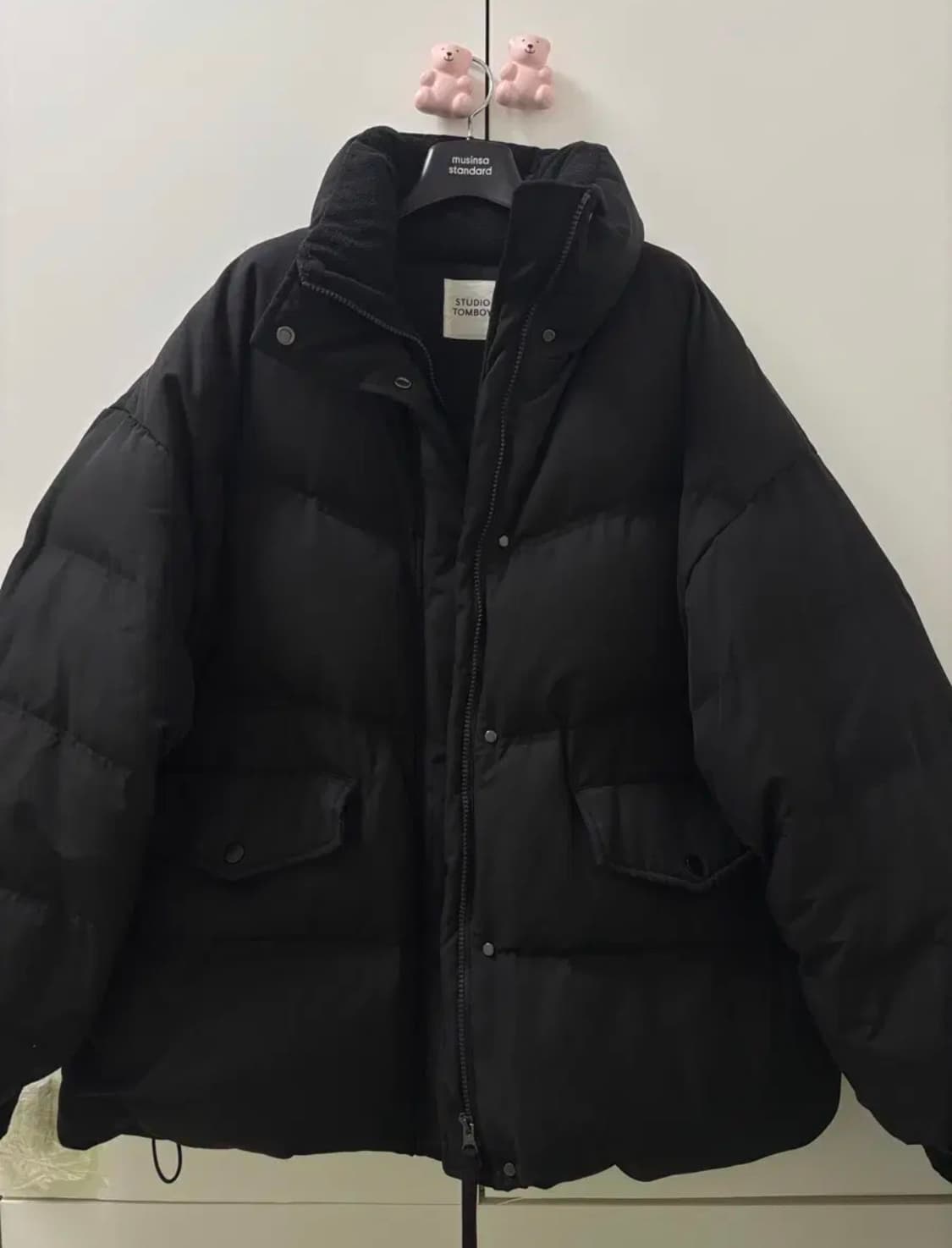 스튜디오 톰보이 후디탈부착 다운패딩 상품이미지7