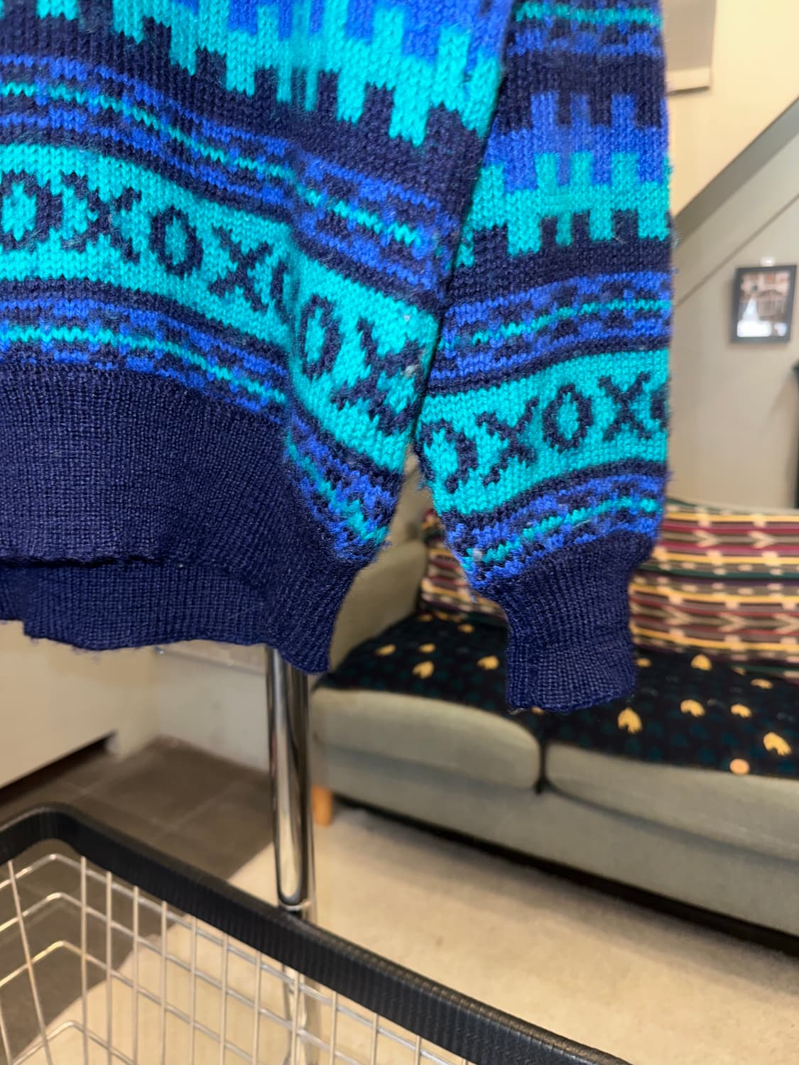 90‘s Stobi Denmark pure wool ethnic knit 상품이미지6