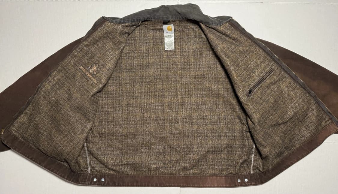 칼하트 J97 디트로이트 마운틴 로럴 커스텀 자켓 다크브라운 상품이미지9
