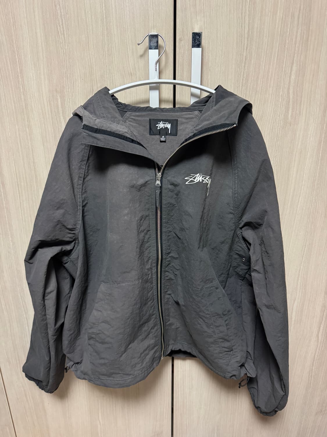 스투시 웨이브 다이 비치 쉘 자켓 블랙 M 상품이미지1