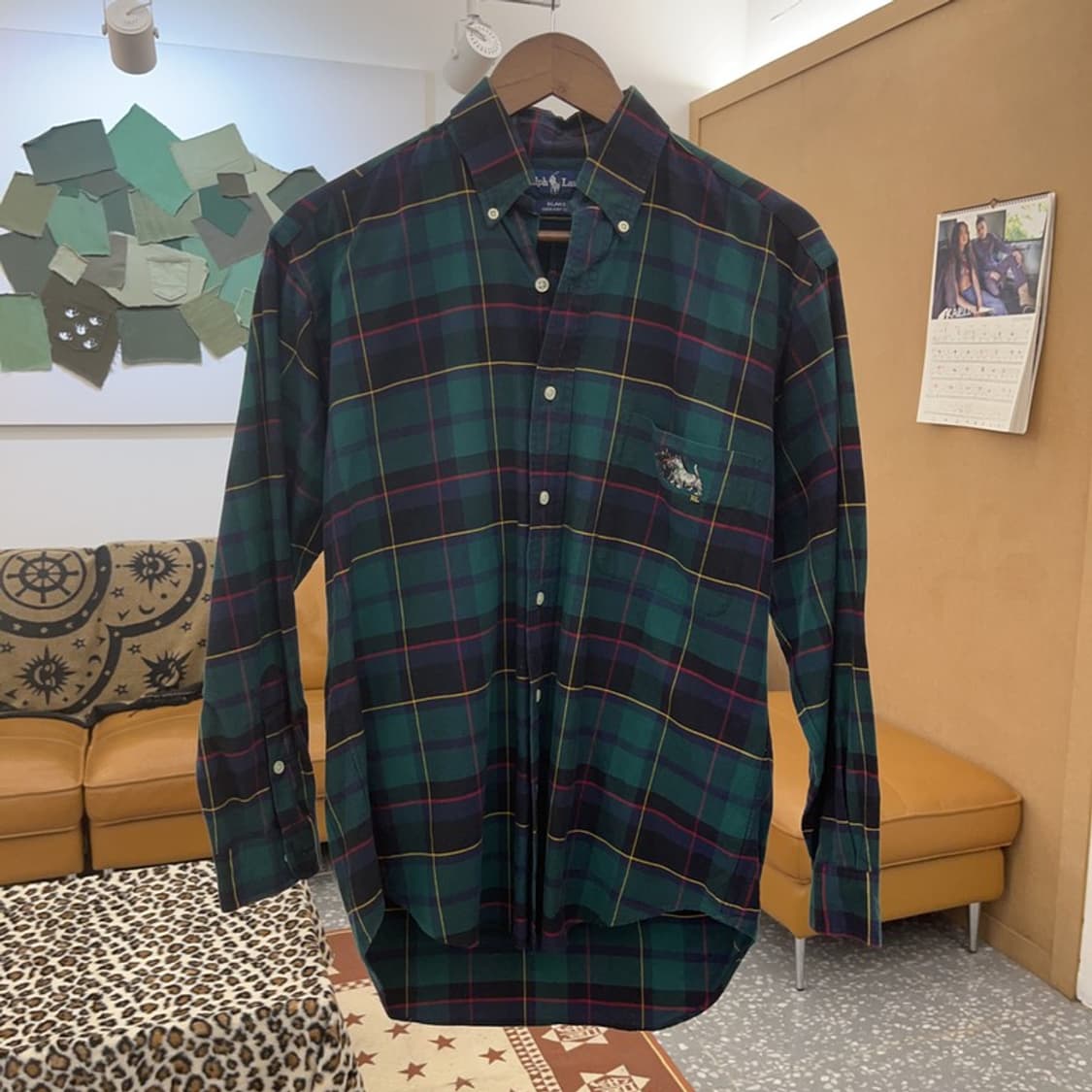 폴로 랄프로렌 블레이크 타탄체크 도그패치 셔츠 90 C09271 상품이미지3