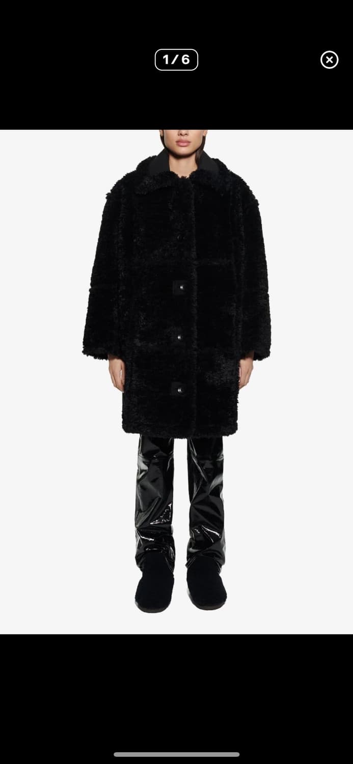 STAND STUDIO 리버시블 무스탕 블랙 상품이미지2