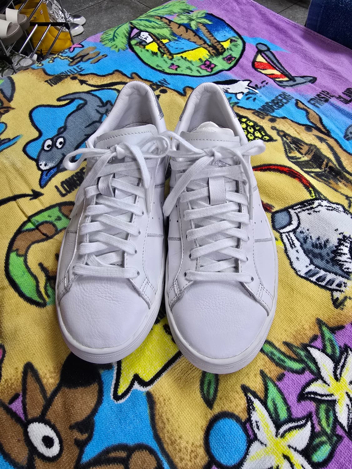 오니츠카 타이거 흰색 가죽 스니커즈 (1467) 상품이미지3