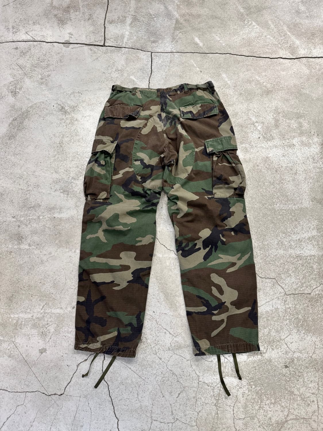 80s US 밀리터리 립스탑 우드랜드 BDU 팬츠 상품이미지5