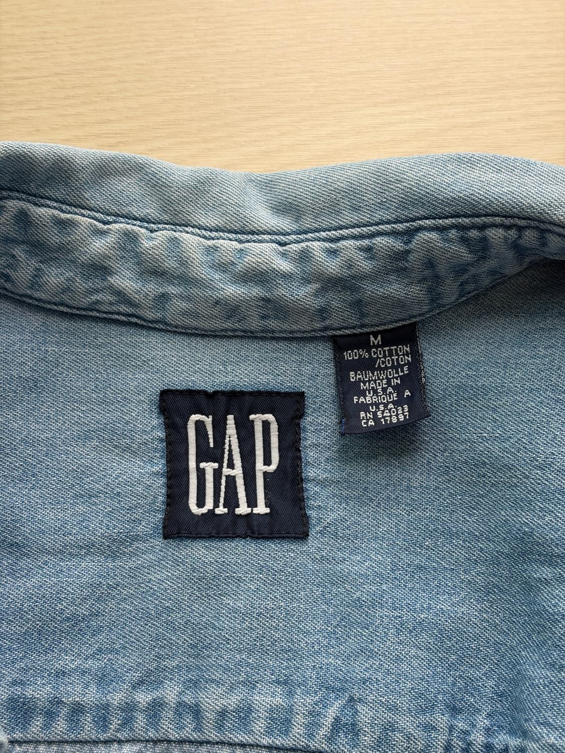 90s 올드 갭 GAP 빈티지 USA 데님 셔츠 103 (미제) 상품이미지5