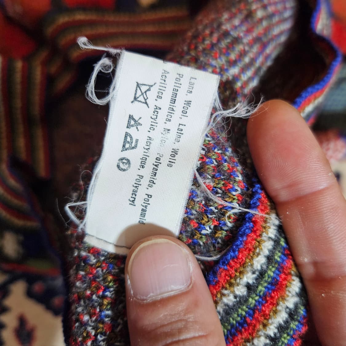 미쏘니(Missoni) 보헤미안 플라워 루즈핏 울 가디건 42size 상품이미지6