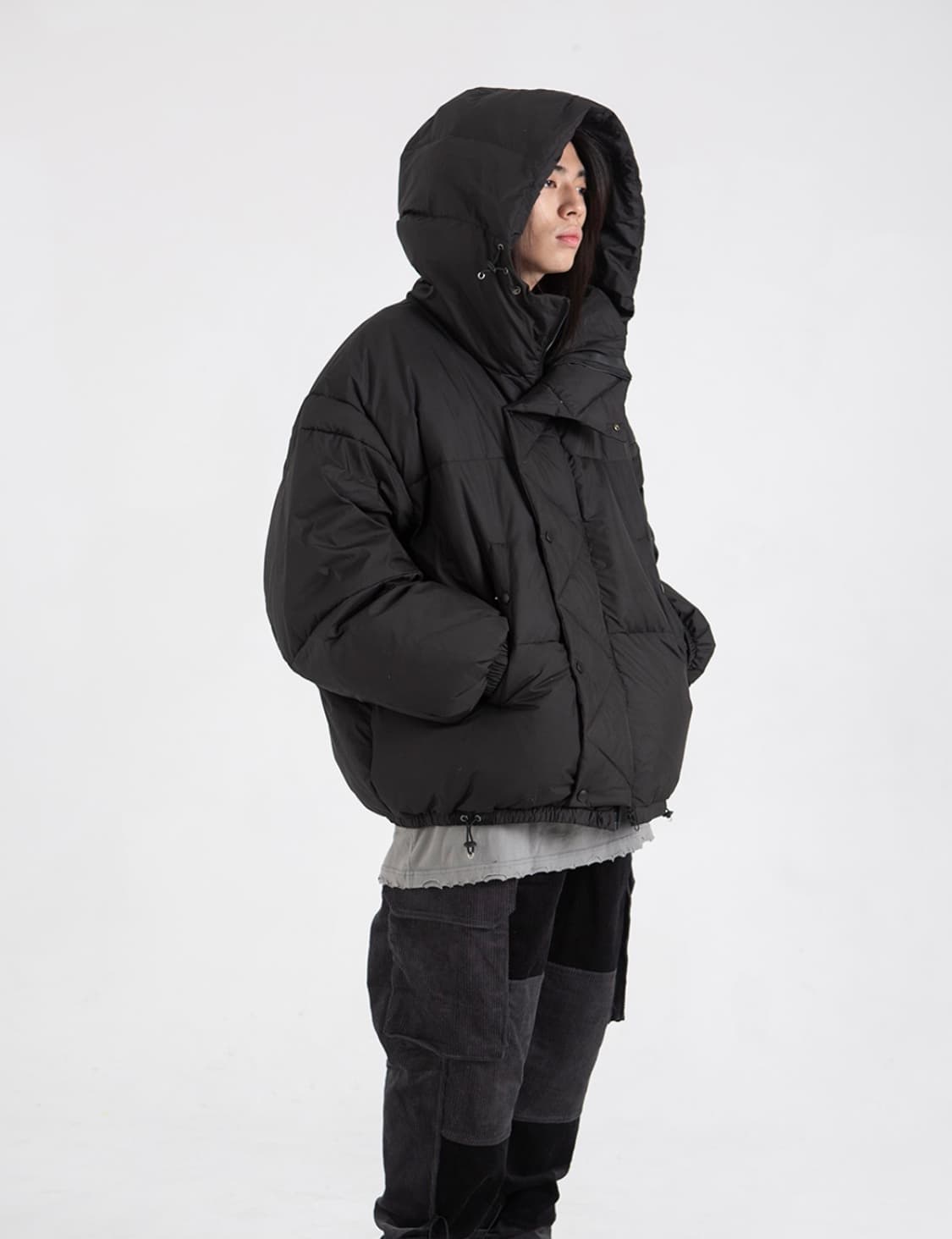 Black padded jacket 상품이미지1
