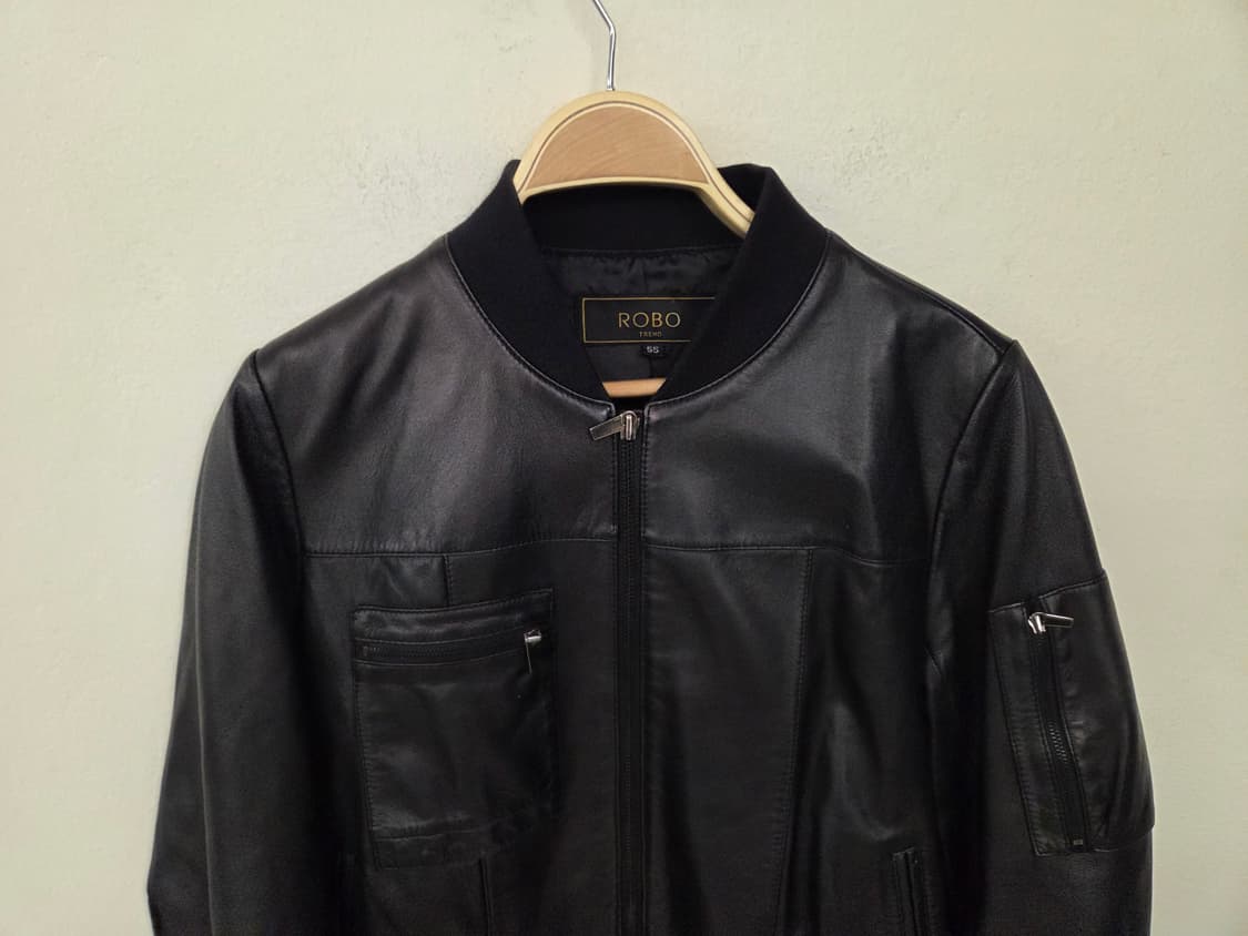ROBO TREND 여성 가죽 블루종 자켓 55 상품이미지3