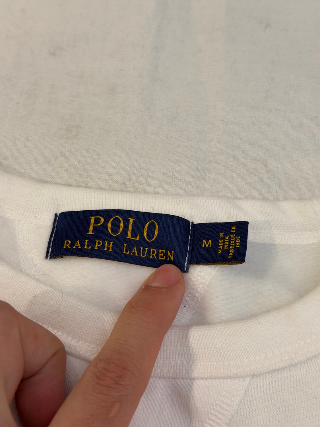 민트급 폴로 랄프로렌 맨투맨 스웻셔츠 화이트 상품이미지2