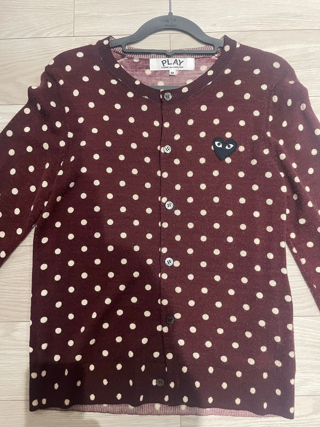 꼼데가르송 플레이 도트 가디건 상품이미지1