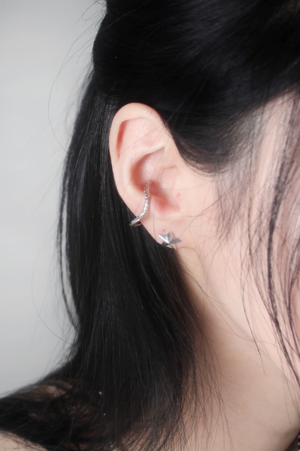 미니 스타 실버 이어링 상품이미지1