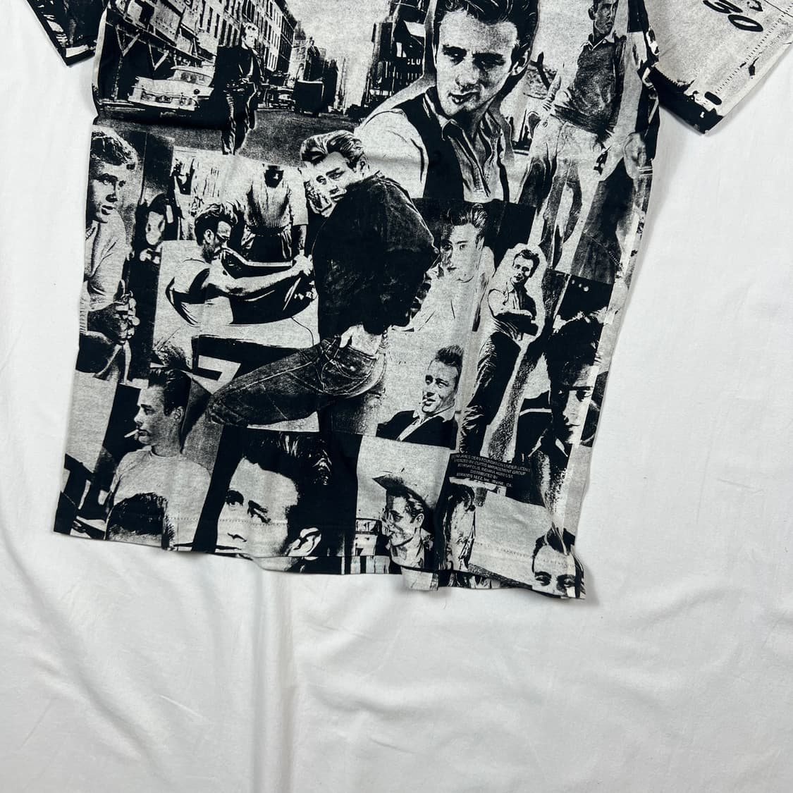 90‘s 93년도 제임스딘 영화배우 올프린트 반팔티 상품이미지4