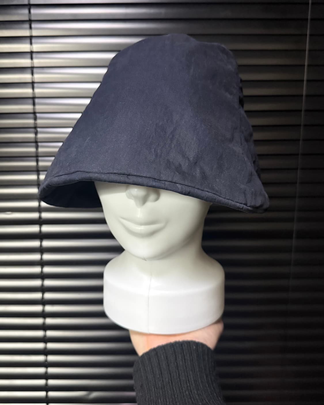 피에르가르뎅 벙거지 버킷햇 철사 네이비 남색 헌팅캡 에스닉 뉴스보이캡  상품이미지3