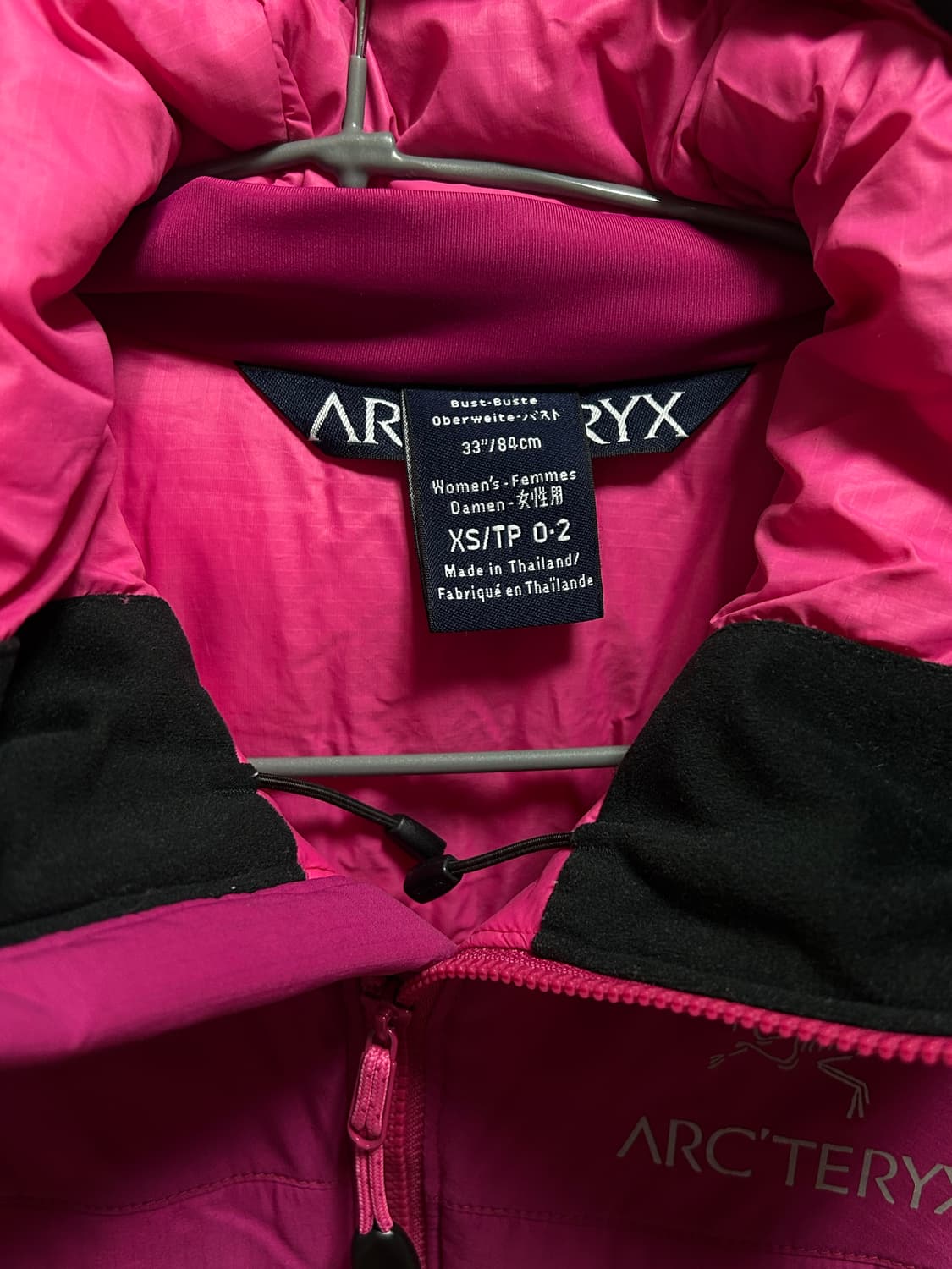 (정품) 아크테릭스 아톰 LT후디 여성 자켓 XS 핑크 상품이미지2