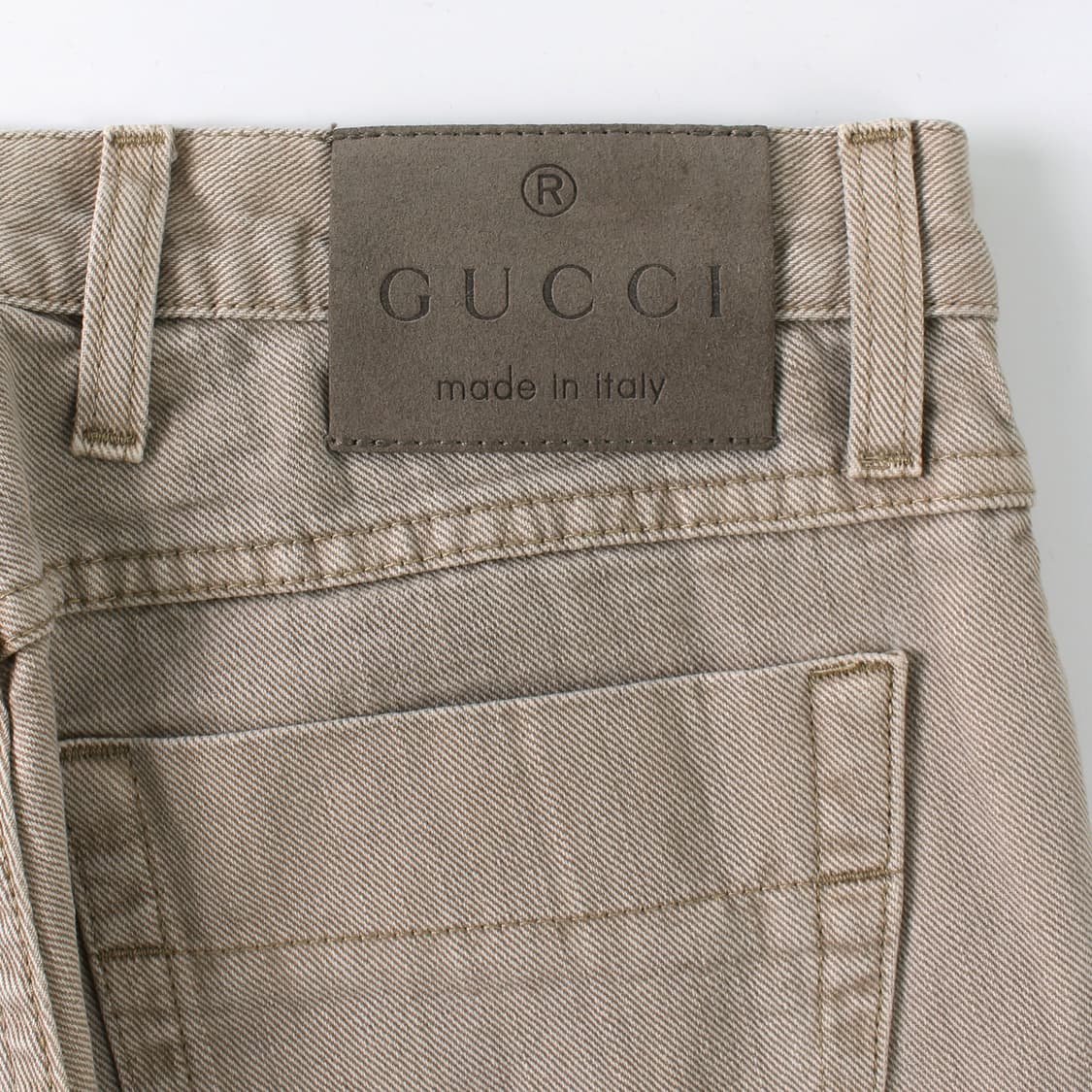 구찌 gucci 베이지 코튼 팬츠 바지 상품이미지7