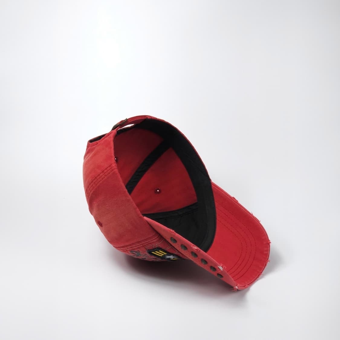 본더치 레드 Y2K 빈티지 볼캡 모자 상품이미지4