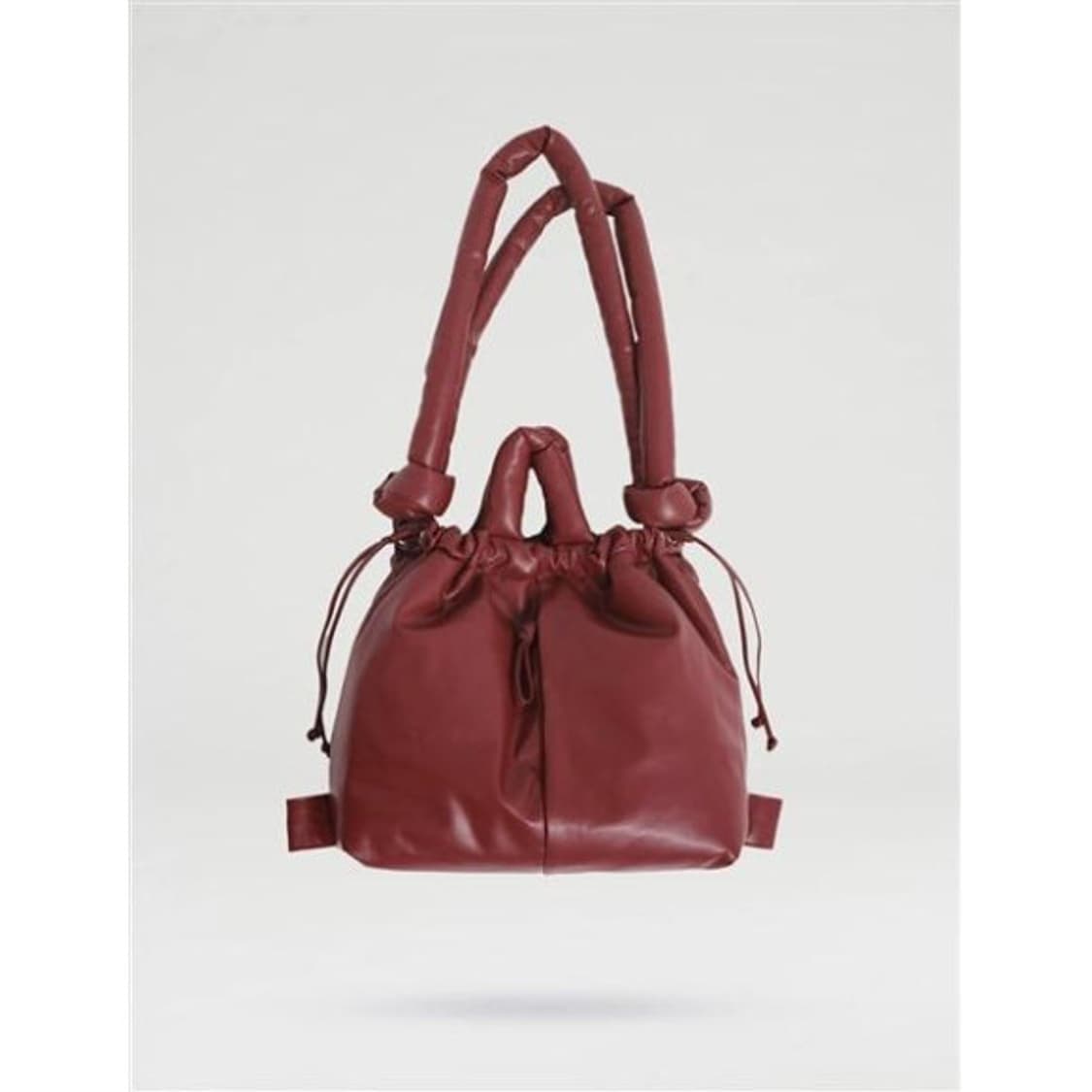 OLEND 올랜드 오나비간 가죽 빅 숄더백 가방 버건디 레드 상품이미지5