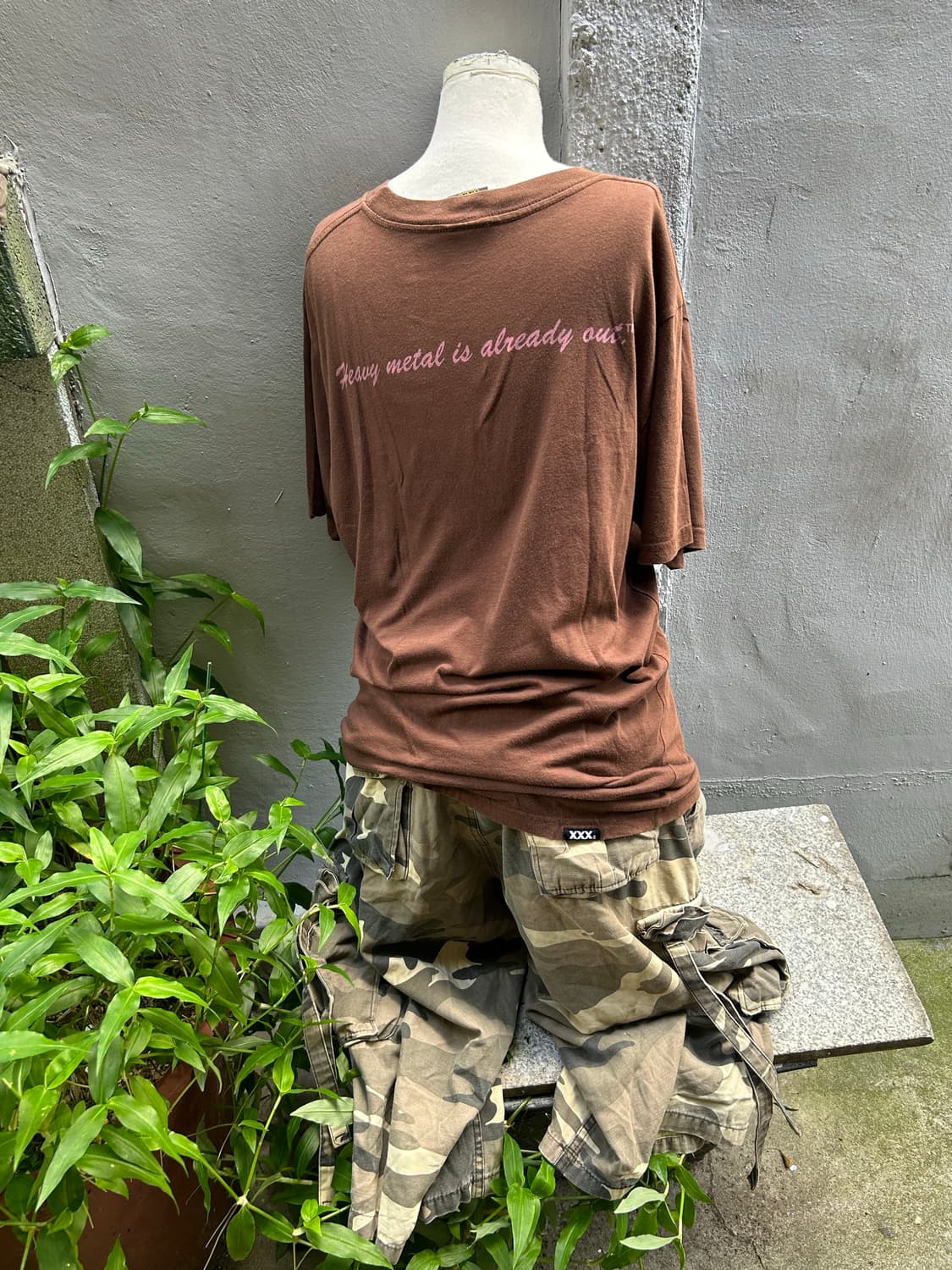*Rare* 히스테릭글래머 XXX 브라운 레터링 반팔티  상품이미지2