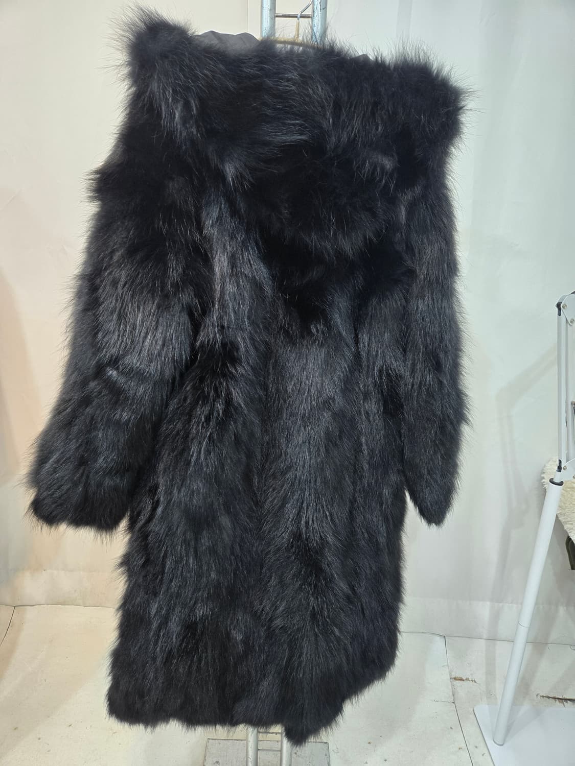 님프 블랙퍼 코트 상품이미지5