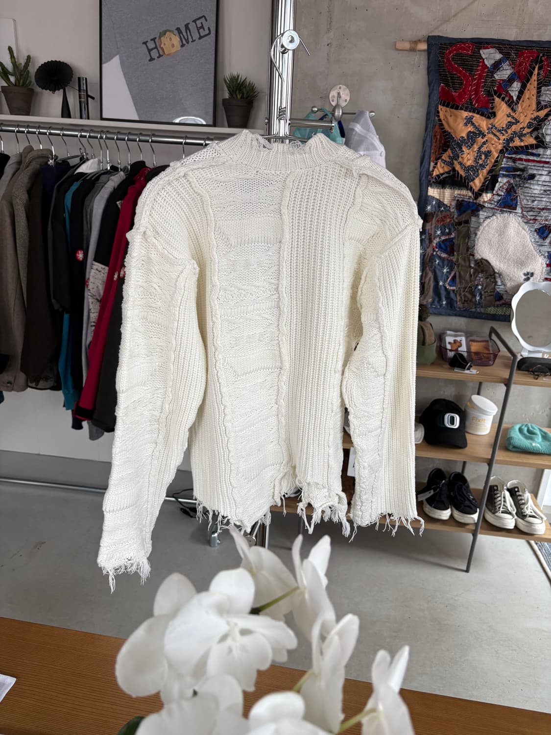 Perverze 퍼버즈 데미지 니트 가디건 상품이미지4