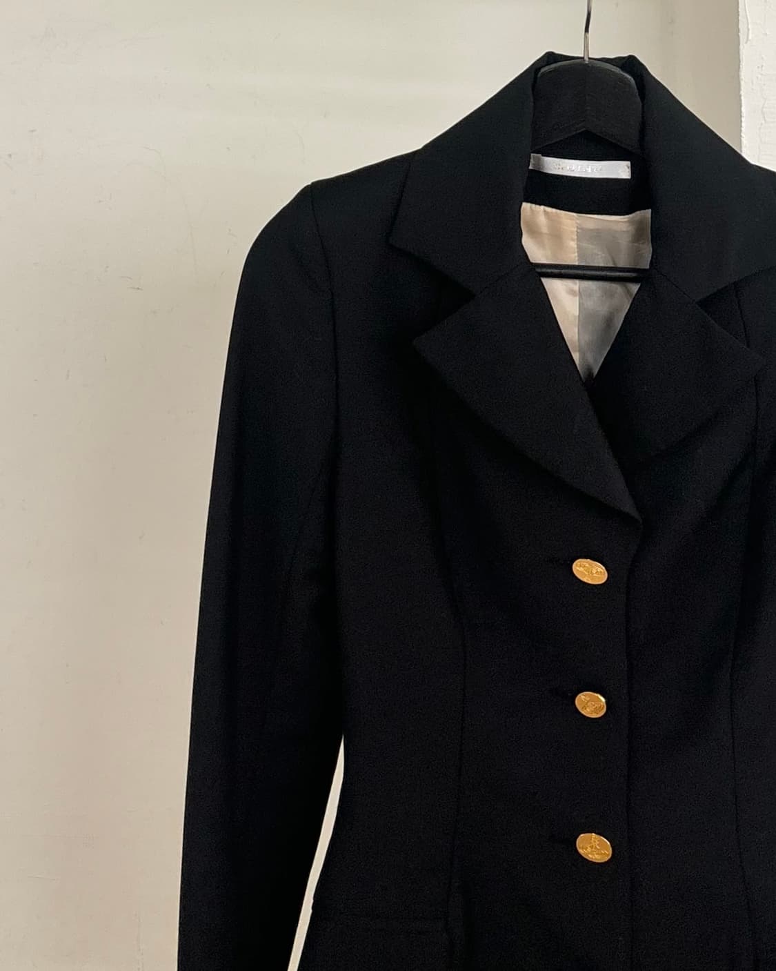 비비안웨스트우드 골드라벨 라펠카라 블랙 블레이저 상품이미지3