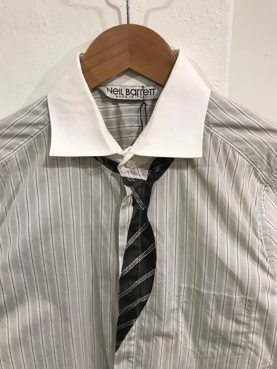 Neil barret necktie shirt 상품이미지4