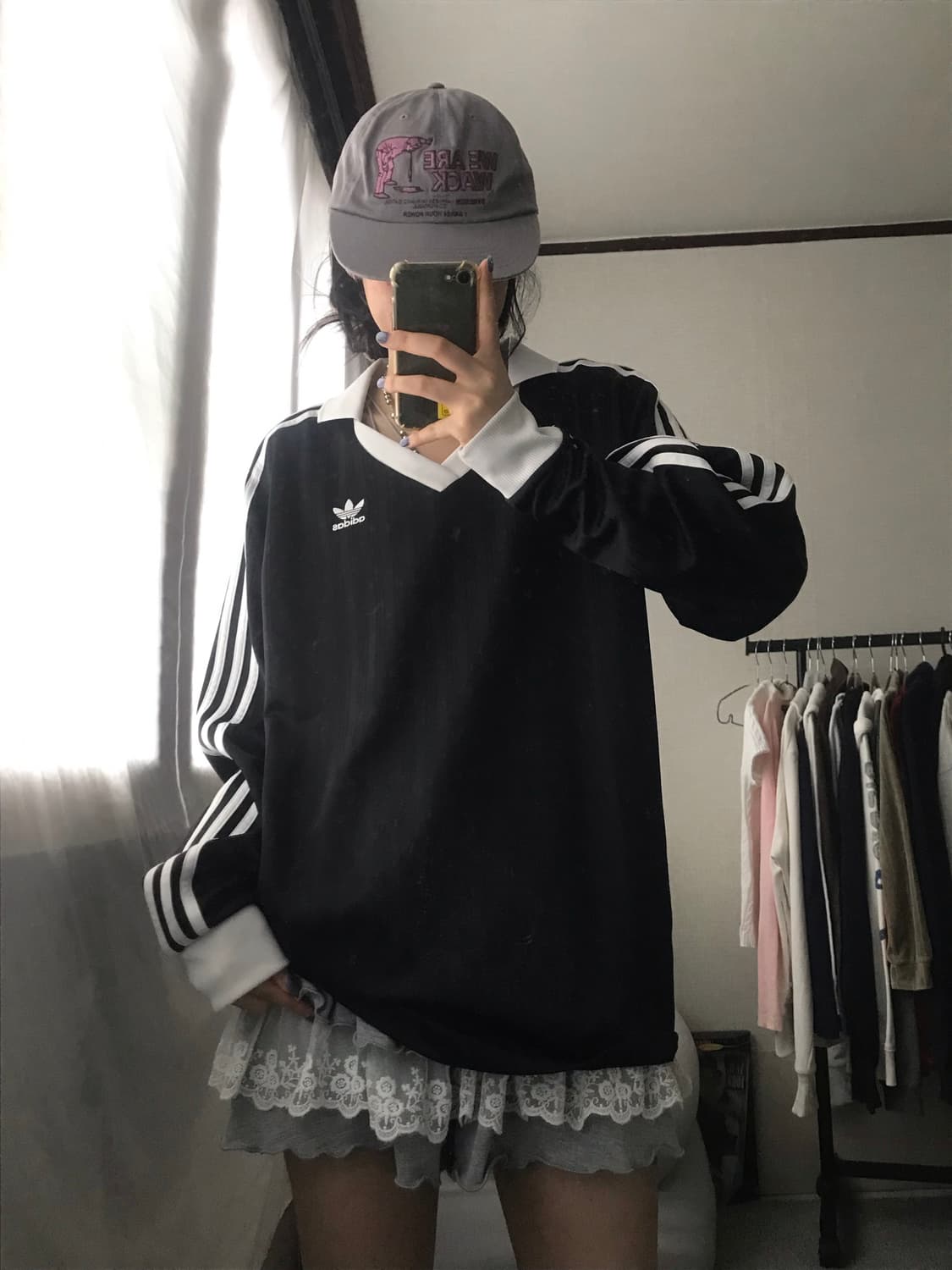 아디다스 블랙 삼선 롱슬리브 상품이미지4