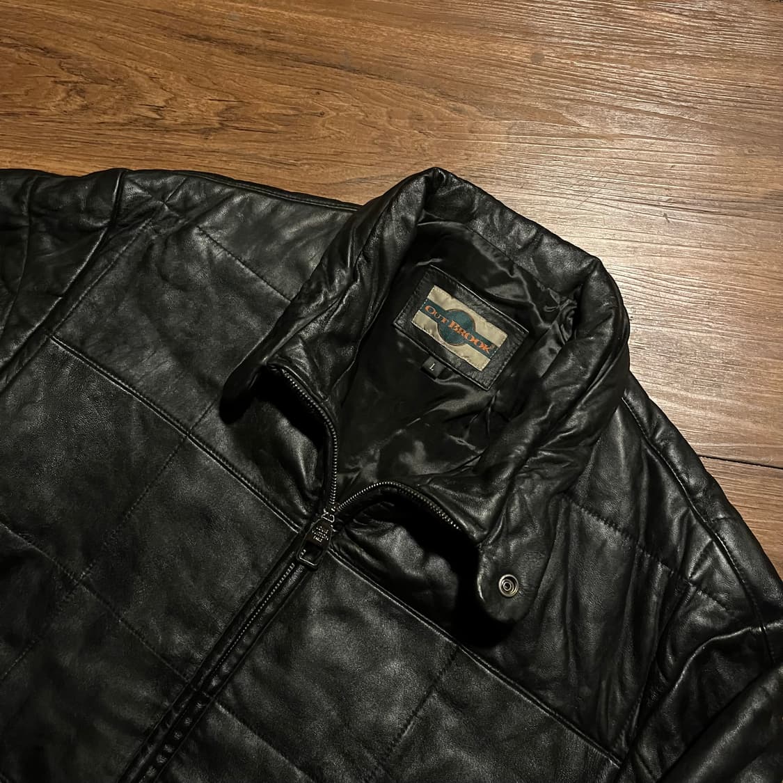 Lambskin Black Padded Jacket XL 상품이미지2