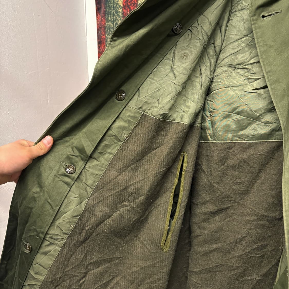 50s U.S. ARMY M-50 오버코트 1952년 생산 N438 상품이미지6